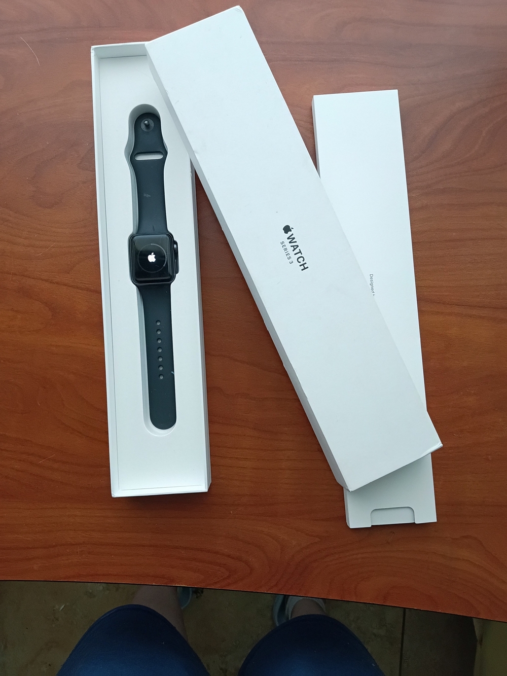 Apple Watch in Black with Black Sport Band